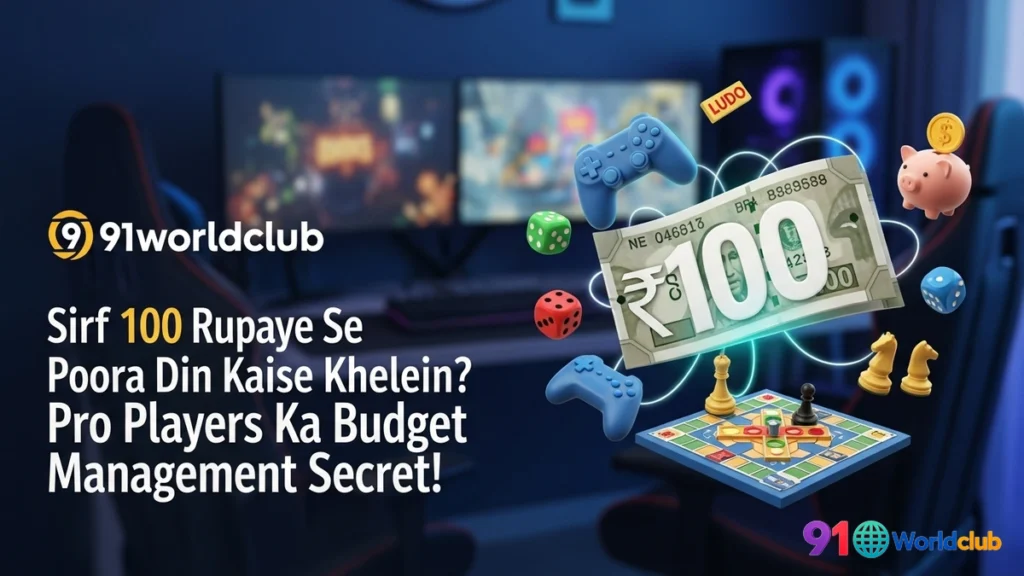 Ek 100 rupaye ke note ke saath 91 Club mein budget management.
