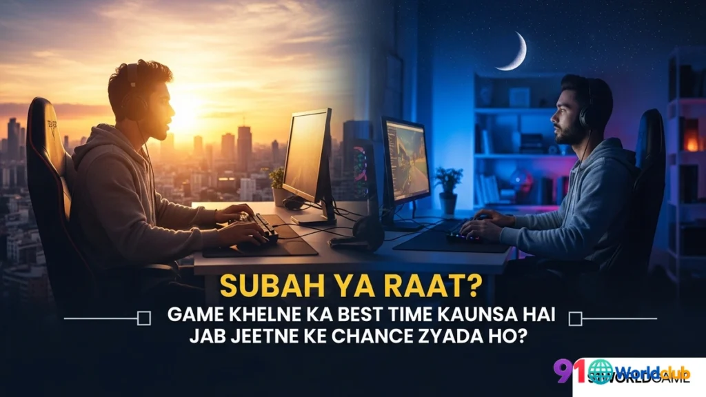 91 Club player traffic ka graph jo din aur raat ke competition ko darshata hai.