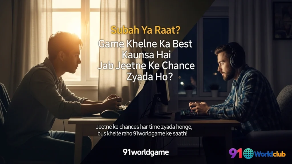 Ek smart player jo 91 Club khelne ke liye apna best time chunta hai.